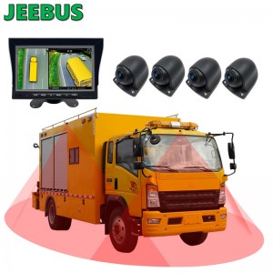 Sistema di monitoraggio della telecamera per auto surround a 360 gradi con vista a 360 gradi per il parcheggio dei camion